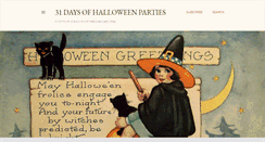 Desktop Screenshot of 31halloweenparties.com