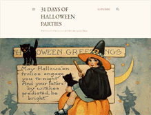 Tablet Screenshot of 31halloweenparties.com